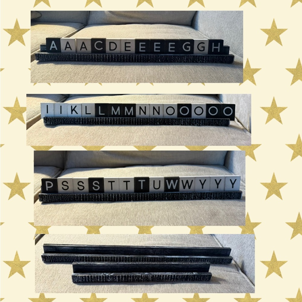 Set of 39 Wooden Farmhouse Letter Board Set